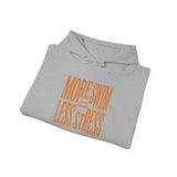 More Swim Less Stress Hoodie | Y2K Slogan, Nostalgic Typography