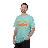 Swimmer T-Shirt — "The Life of a Swimmer" Retro Aquatic Tee