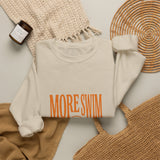 More Swim Less Stress Sweatshirt | Y2K slogan, nostalgic typography