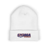 Sigma Waves Embroidered Cuffed Beanie