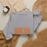 More Swim Less Stress Sweatshirt | Y2K slogan, nostalgic typography