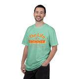 Swimmer T-Shirt — "The Life of a Swimmer" Retro Aquatic Tee