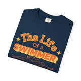 Swimmer T-Shirt — "The Life of a Swimmer" Retro Aquatic Tee