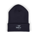 Embroidered "Eat my Bubbles" Cuffed Beanie