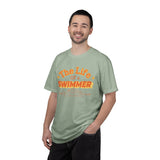 Swimmer T-Shirt — "The Life of a Swimmer" Retro Aquatic Tee