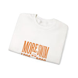 More Swim Less Stress Sweatshirt | Y2K slogan, nostalgic typography