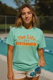 Swimmer T-Shirt — "The Life of a Swimmer" Retro Aquatic Tee