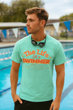 Swimmer T-Shirt — "The Life of a Swimmer" Retro Aquatic Tee